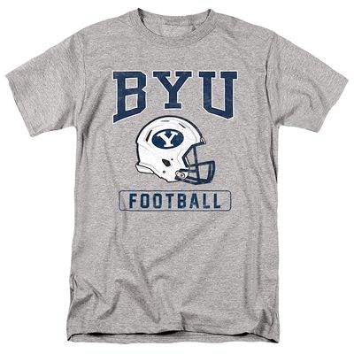 Brigham Young University Official Football Unisex Adult T Shirt, Athletic Heather, 4X-Large