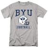 Brigham Young University Official Football Unisex Adult T Shirt, Athletic Heather, 4X-Large view 1