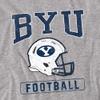 Brigham Young University Official Football Unisex Adult T Shirt, Athletic Heather, 4X-Large view 2