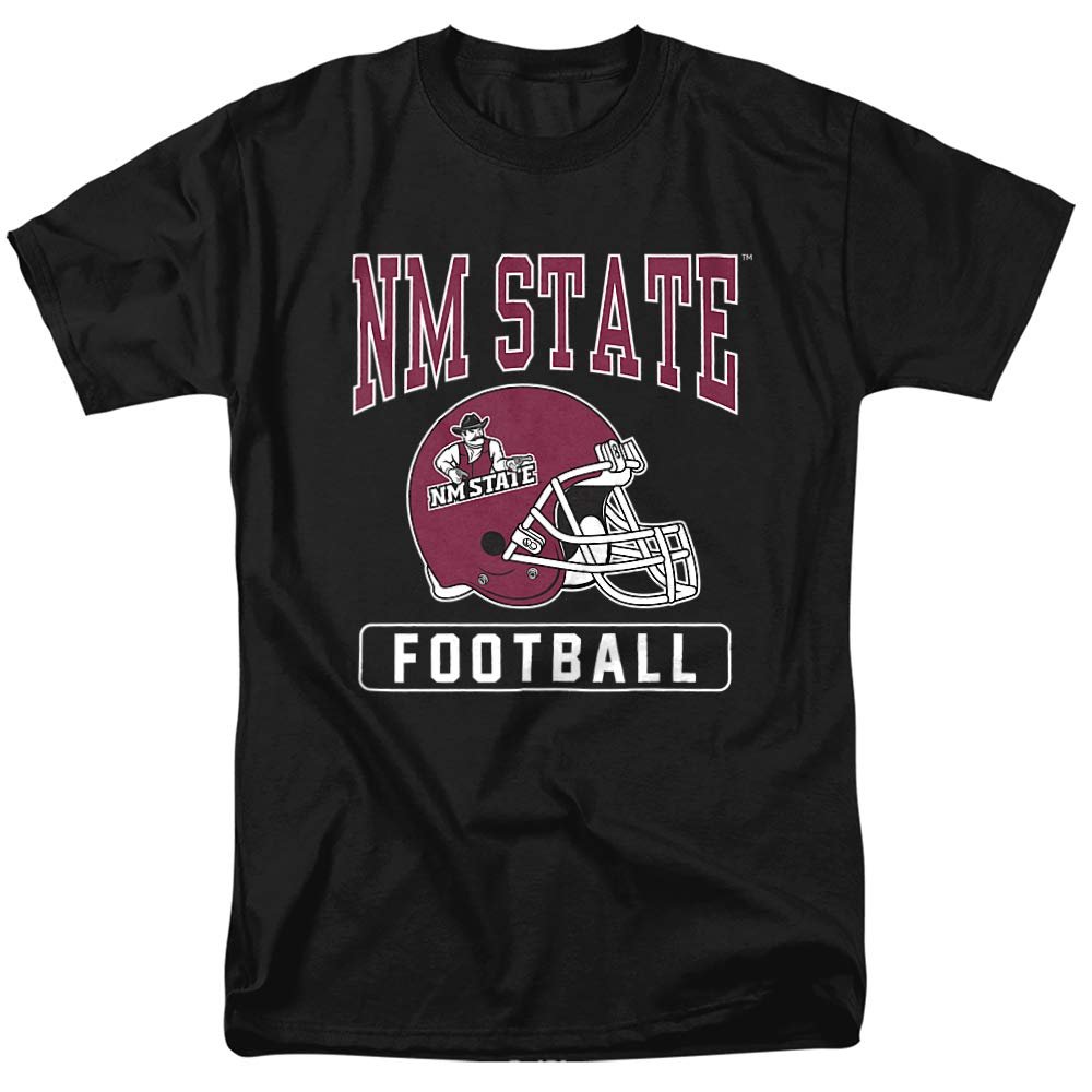New Mexico State University Official Football Helmet Unisex Adult T Shirt, Black, 3X-Large