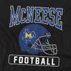 Mcneese State University Official Football Helmet Unisex Adult T Shirt, Black, 3X-Large view 2