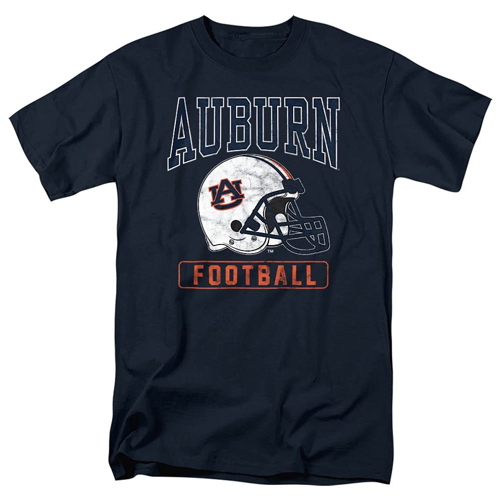 Auburn University Official Football Helmet Unisex Adult T Shirt, Navy, 3X-Large