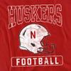 University of Nebraska Official Football Helmet Unisex Adult T Shirt, Red, 4X-Large view 2