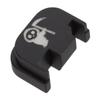 NDZ Performance Glow-in-The-Dark Aluminum Slide Cover Back Plate for Glock Gen 1-4 17 19 20 21 22 23 24 26 27 29 30 31 32 33 34 35 36 37 38 39 40 41  Grim Reaper Baby, Blue Glow view 4