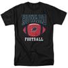 Howard University Official Football Ball Unisex Adult T Shirt, Black, 3X-Large view 1
