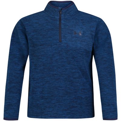 Under Armour Boys Outdoor Quarter Zip Pullover Fleece, Lightweight Sweatshirt with a Full Fit, Varsity Blue Twist