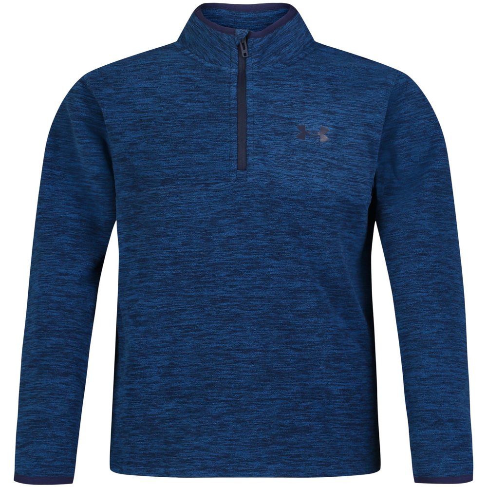Under Armour Boys Outdoor Quarter Zip Pullover Fleece, Lightweight Sweatshirt with a Full Fit, Varsity Blue Twist