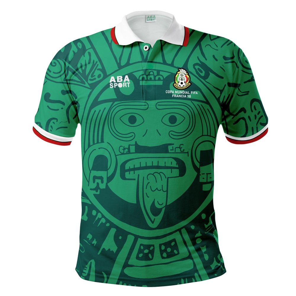 Mexico Jersey 1998  Retro WBC Edition | Classic 90s Look XLarge Green