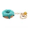 cawein Men Women Creative Cute Cute donut pendant handmade plush ball wool knitted donut key chain wallet phone pendant bag pendant gift pendant keychain view 1