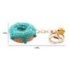 cawein Men Women Creative Cute Cute donut pendant handmade plush ball wool knitted donut key chain wallet phone pendant bag pendant gift pendant keychain view 2