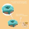 cawein Men Women Creative Cute Cute donut pendant handmade plush ball wool knitted donut key chain wallet phone pendant bag pendant gift pendant keychain view 4