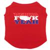 Merica FCK Yeah - USA Patriotic Dog Shirt (Red, 3X-Large) view 1