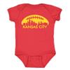 Football Skyline Kid's Fan Bodysuit (Red, 24M) view 1