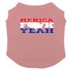 Merica FCK Yeah - USA Patriotic Dog Shirt (Mauve, 3X-Large) view 1