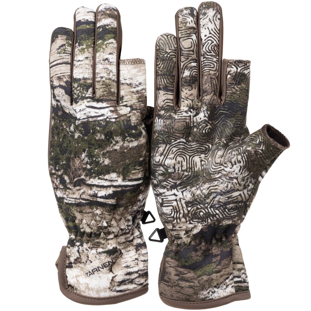 Huntworth Men's Ames Light Weight Soft Shell Glove with  Fingers (Tarnen), Large