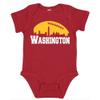Xtreme Apparrel Washington Football Skyline Kid's Fan Bodysuit (Garnet, 6M) view 1