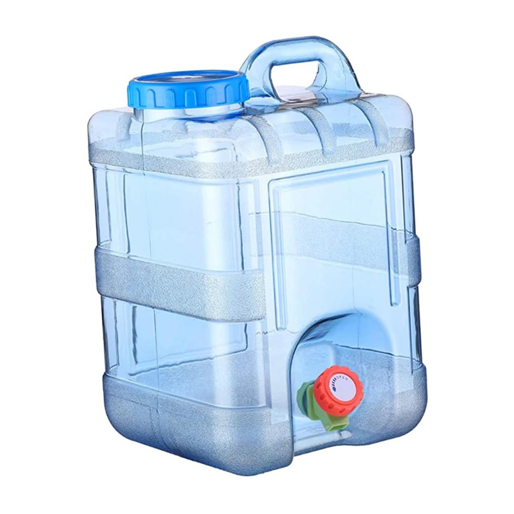 BIUDECO Outdoor Bucket Large Water Container Sports Water Jug Outdoor Drinkware Jug Large with Spigot 10L Bottle Portable Container On Foot PC Travel