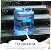 BIUDECO Outdoor Bucket Large Water Container Sports Water Jug Outdoor Drinkware Jug Large with Spigot 10L Bottle Portable Container On Foot PC Travel view 2