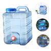 BIUDECO Outdoor Bucket Large Water Container Sports Water Jug Outdoor Drinkware Jug Large with Spigot 10L Bottle Portable Container On Foot PC Travel view 4
