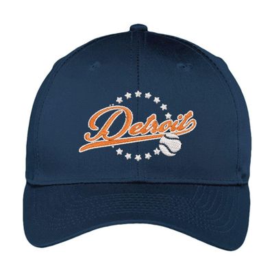 Detroit Baseball Vintage Fan Hat (Navy Hat)