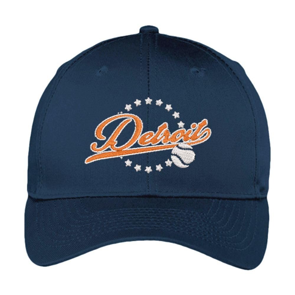 Detroit Baseball Vintage Fan Hat (Navy Hat)