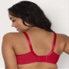 Curvy Couture Women's No Show Lace Unlined Underwire Bra Diva Red 46H view 4