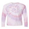 Dyenomite - Multi-Color Spiral Tie-Dyed Long Sleeve T-Shirt - 240MS - XL - Sweetheart view 1