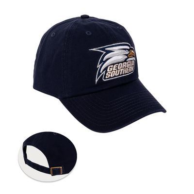 Desert Cactus Georgia Southern University Baseball Hat GSU Eagles Brimmed Embroidered Cap Adjustable Cloth Strap Adult (Style A) Blue