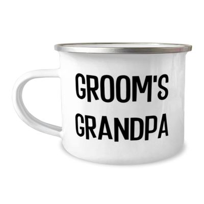 Appreciation Grandpa 12oz Camping Mug, Groom's Grandpa, Nice For Big Daddy From Grandson, Coffee mug, Tea mug, Ceramic mug, Travel mug, Insulated mug, ReUnited States of Americable mug