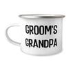 Appreciation Grandpa 12oz Camping Mug, Groom's Grandpa, Nice For Big Daddy From Grandson, Coffee mug, Tea mug, Ceramic mug, Travel mug, Insulated mug, ReUnited States of Americable mug view 1