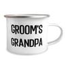Appreciation Grandpa 12oz Camping Mug, Groom's Grandpa, Nice For Big Daddy From Grandson, Coffee mug, Tea mug, Ceramic mug, Travel mug, Insulated mug, ReUnited States of Americable mug view 2