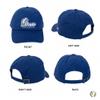 Desert Cactus Drake University Baseball Hat Bulldogs Brimmed Embroidered Hats Cap Adjustable Cloth Strap Adult (Style A) Blue view 3