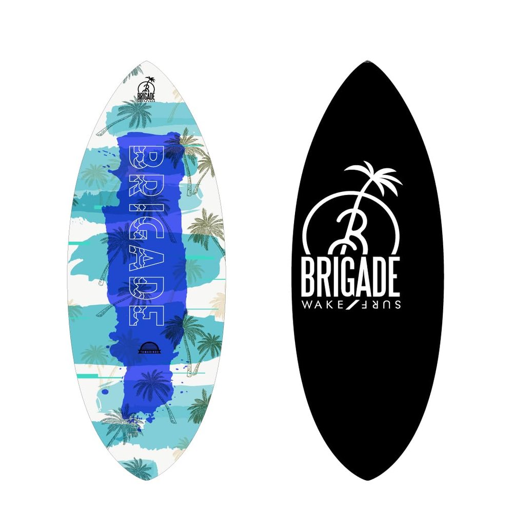 Brigade Wakesurfing Tamarindo Skim Wakesurf Board (Blue, 58")