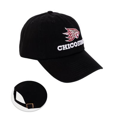 Desert Cactus Cal State University Chico Baseball Hat University California Wildcats Brimmed Embroidered Hats Cap Adjustable Cloth Strap Adult (Style A) Black