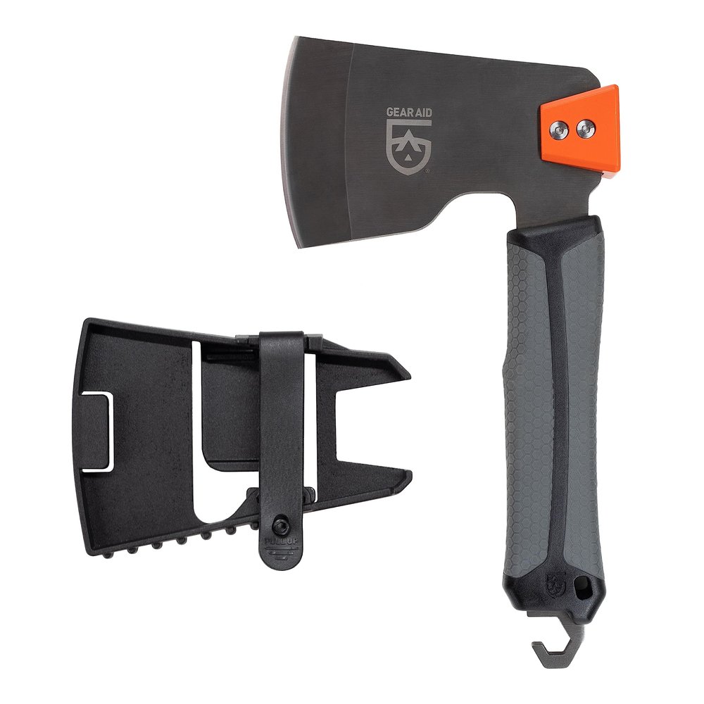 GEAR AID Balta Camp Hatchet: A Versatile Fire and Campground Tool with Safety Cover, Hammer, Kindling Cutter, and Tent Stake Puller