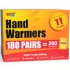 Hand Warmers - Up to 11 Hours of Heat (180 Pairs) Super Long Lasting - Easy, All Natural - Air Activated, for Body, Hands & Toes - Odorless Hot Hand Warmer - Sport Temp view 1