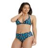 ARENA All Over Women's Halter Top Bikini Set - Fashion Two Piece Swimsuit | Women's Bathing Suit, Cute Bikini Swimsuits for Beach & Pool,Asphalt Multi view 1