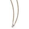 Precious Accents Sterling Silver Rose & Yellow-tone CZ 3-Strand Necklace view 1