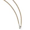 Precious Accents Sterling Silver Rose & Yellow-tone CZ 3-Strand Necklace view 2