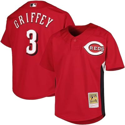 Ken Griffey Jr Cincinnati Reds 2007 Batting Practice Jersey (as1, Alpha, l, Regular, Regular)