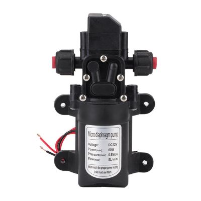Bomba de agua de diafragma autocebante DC 12V Hi-Pressure Water Pump 116Psi Self-Priming Camping Boat 5L/min