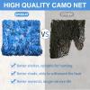 ACHZYFT Sunshade Camouflage Netting,Sunscreen Camo Netting, for Camping Hunting Theme Party Decoration Swimming Pool,Reinforced Camouflage Net,Blue,6x10m/7x10m/8x10m/10x10m(Size:2mX4m) view 2