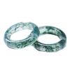 KayuHpFQ Natural Burmese Water Grass Jade Ring, High transparency jade ring, ice floating flower chalcedony ring Jadeite Jewellery gift,8 view 1