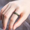KayuHpFQ Natural Burmese Water Grass Jade Ring, High transparency jade ring, ice floating flower chalcedony ring Jadeite Jewellery gift,8 view 4