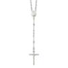 Precious Accents Sterling Silver Polished Rosary Necklace view 1
