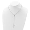 Precious Accents Sterling Silver Polished Rosary Necklace view 4