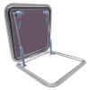 ISURE MARINE Anodized Aluminum 20.3"x 20.3" Push Out Deck Hatch Boat Yacht Square Opening Portlight Replacement Window Porthole Hole Deck,Marine Hatch Porthole with Tempered Glass for Boat/Yacht/RV view 1