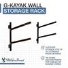 StoreYourBoard G-Kayak Wall Rack  Heavy-Duty Indoor Kayak Rack for 2 Boats, Adjustable Storage Wall Mount Hanger, Space-Saving Indoor Storage for Kayak Wall Mount - Holds 200 lbs - Silver view 3