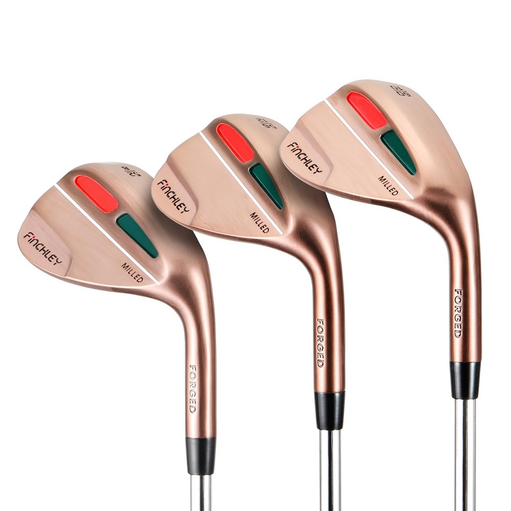 FINCHLEY Forged Golf Wedge Set - 52/56/60 Degree Wedges for Men and Women, Milled Face for Ultra Spin, Right Hand, Bronze