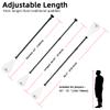 LEDONNE SUP Paddle 4-Piece Adjustable Stand Up Paddle Floating Lightweight Portable Kayak Paddle Paddleboard Oar with Aluminum Alloy Shaft, 2 Nylon Blades, Hook&Loop, Drip Ring, White view 4